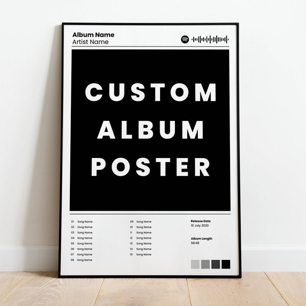 Custom Album Poster, Personalisiertes Poster, Album-Cover