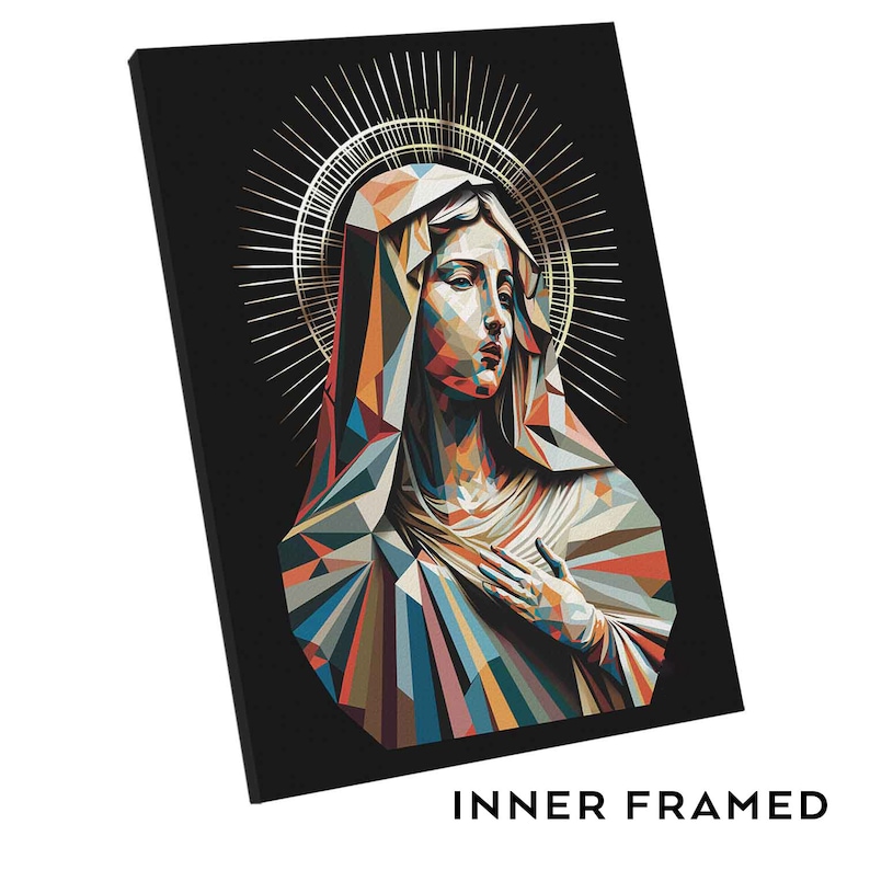 Virgin Mary Catholic Wall Art for Modern Homes Mother Mary Home Decor ...