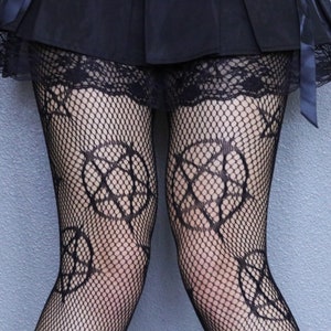 Women Ladies Sexy Fishnet Tights Black Pantyhose Lace Stockings Gothic  Partywear