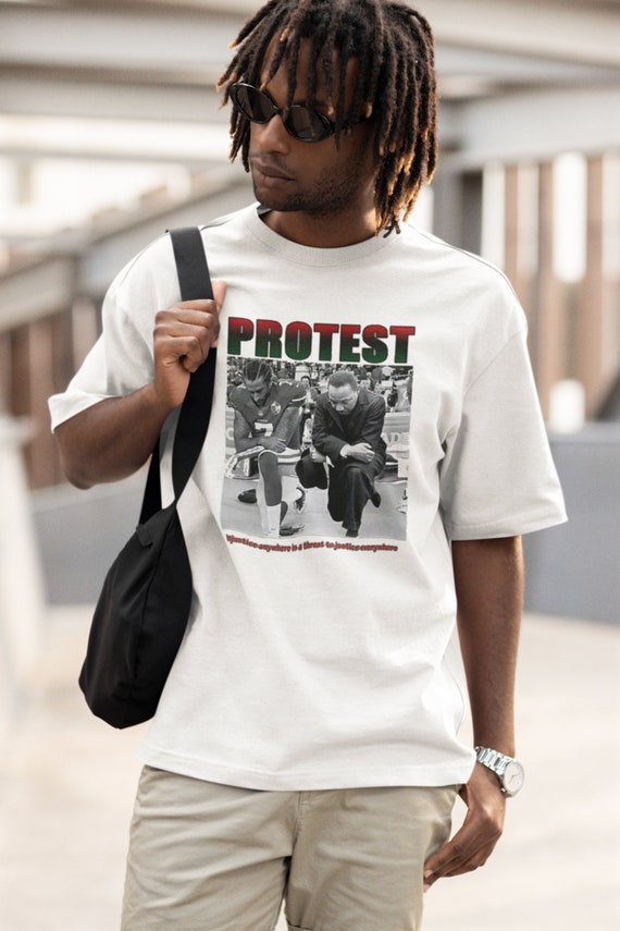 Bold Expression: Colin Kaepernick MLK Protest T Shirt - Unite against Injustice