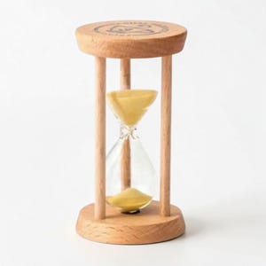 Cyber style LED electronic hourglass timer with digital sand display and modern desk decoration aesthetic
