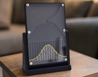 Demonstratie van de Galton-curve – een hulpmiddel voor statistiekonderwijs in de klas en thuis, met name voor STEM-onderwijs.