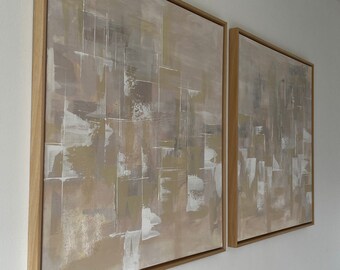 Personalized Acrylic Painting | 80x160cm | "beige" | abstract art