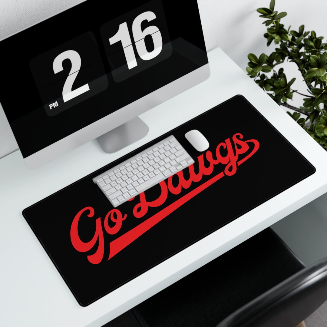 Bulldogs Go Dawgs Desk Mat UGA Desk Mat University Etsy