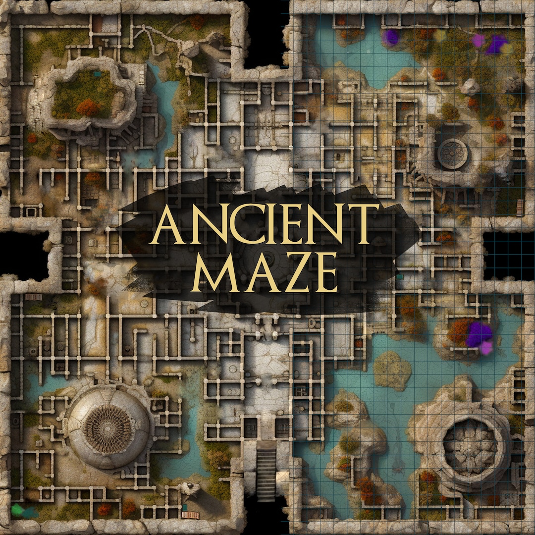 Ancient Maze Battle Map Dnd Battle - Il 1080xN.5258431820 L3u1