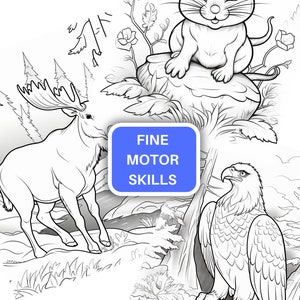 Printable Forest Animals Coloring Pages for Kids, Toddlers Coloring ...