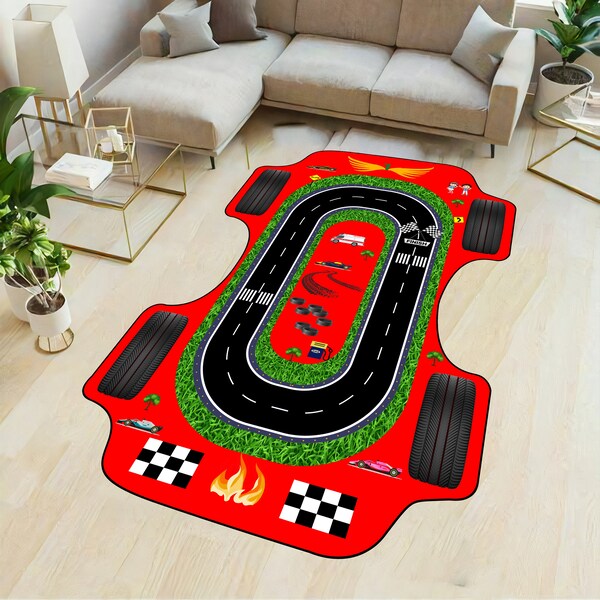 Race Track Rug Etsy