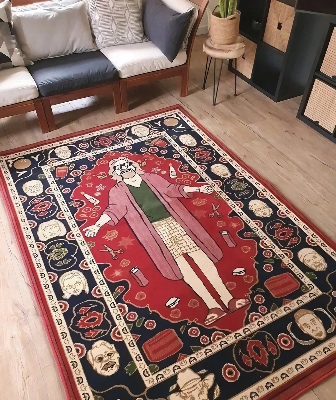 Big Lebowski Rug Big Lebowski Carpet Cinema Room Rug Movie Etsy