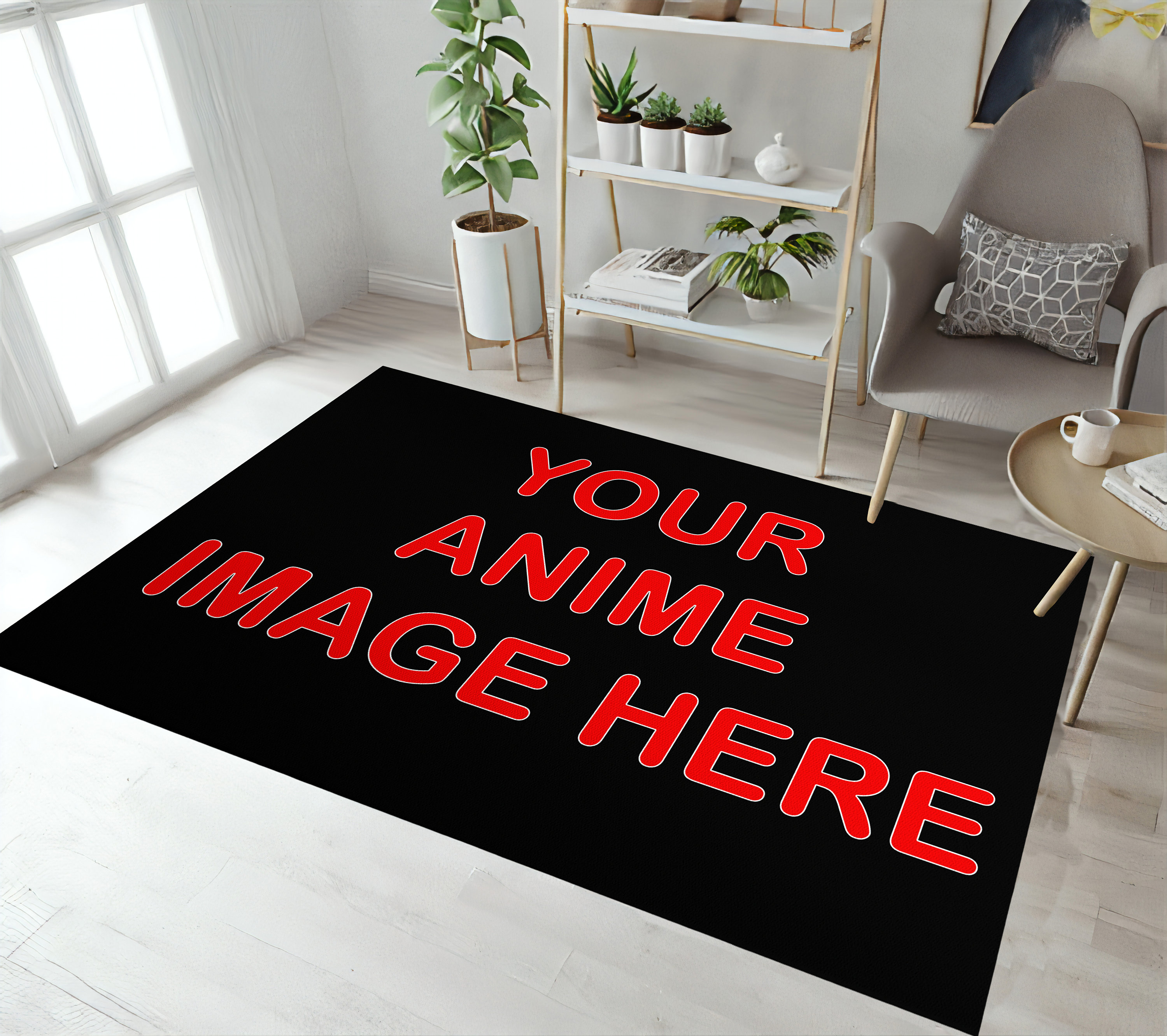 Amazoncom Anime RugsAnime Shape Rug Anime Area Carpet Cartoon Character  Rug for Home Bedrrom Decor NonSlip Comfortable Durable 40x37  Home   Kitchen