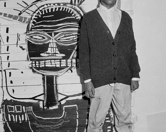 Jean Michel Basquiat with M 1984