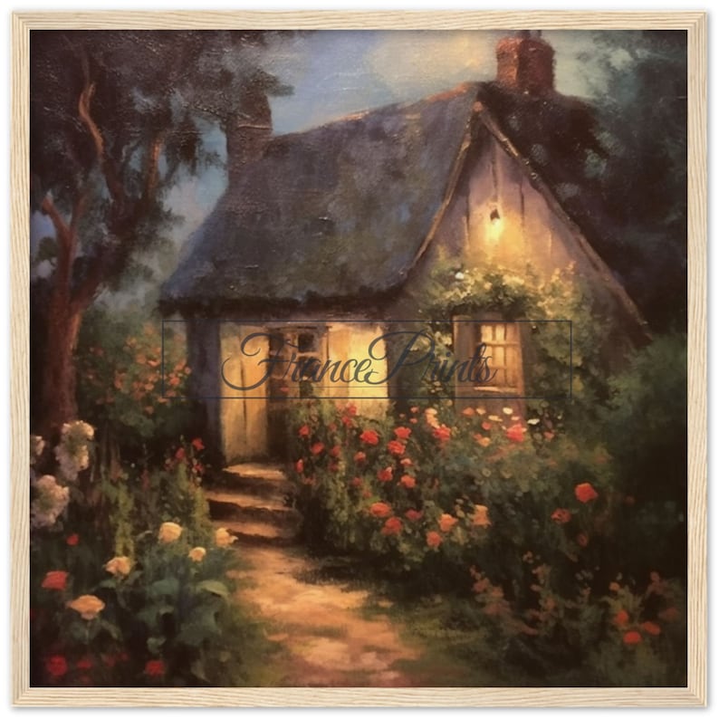 Cottage Oil Painting | Typical French Home in Provence / PRINTABLE ...