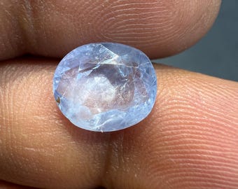 Zafiro azul de Ceilán natural certificado, piedra preciosa suelta de 4,49 quilates para anillo o colgante personalizado