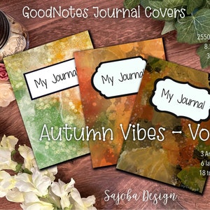 GoodNotes Journal Covers - Autumn Vibes Vol. 1 || Digital Journal Covers || Abstract Art Covers || GoodNotes || Notability