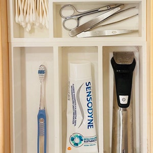 Personalisierte 3D gedruckte Badezimmer Eitelkeit Schublade Organizer Einsatz | Benutzerdefinierte Aufbewahrungslösung