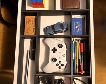 3D Printed Drawer Organizer Insert for IKEA Alex, Custom Fit Divider Tray