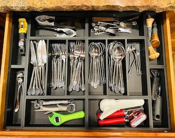 Custom 3D Printed Silverware Drawer Organizer: Tailored Kitchen Storage Solution for Utensils