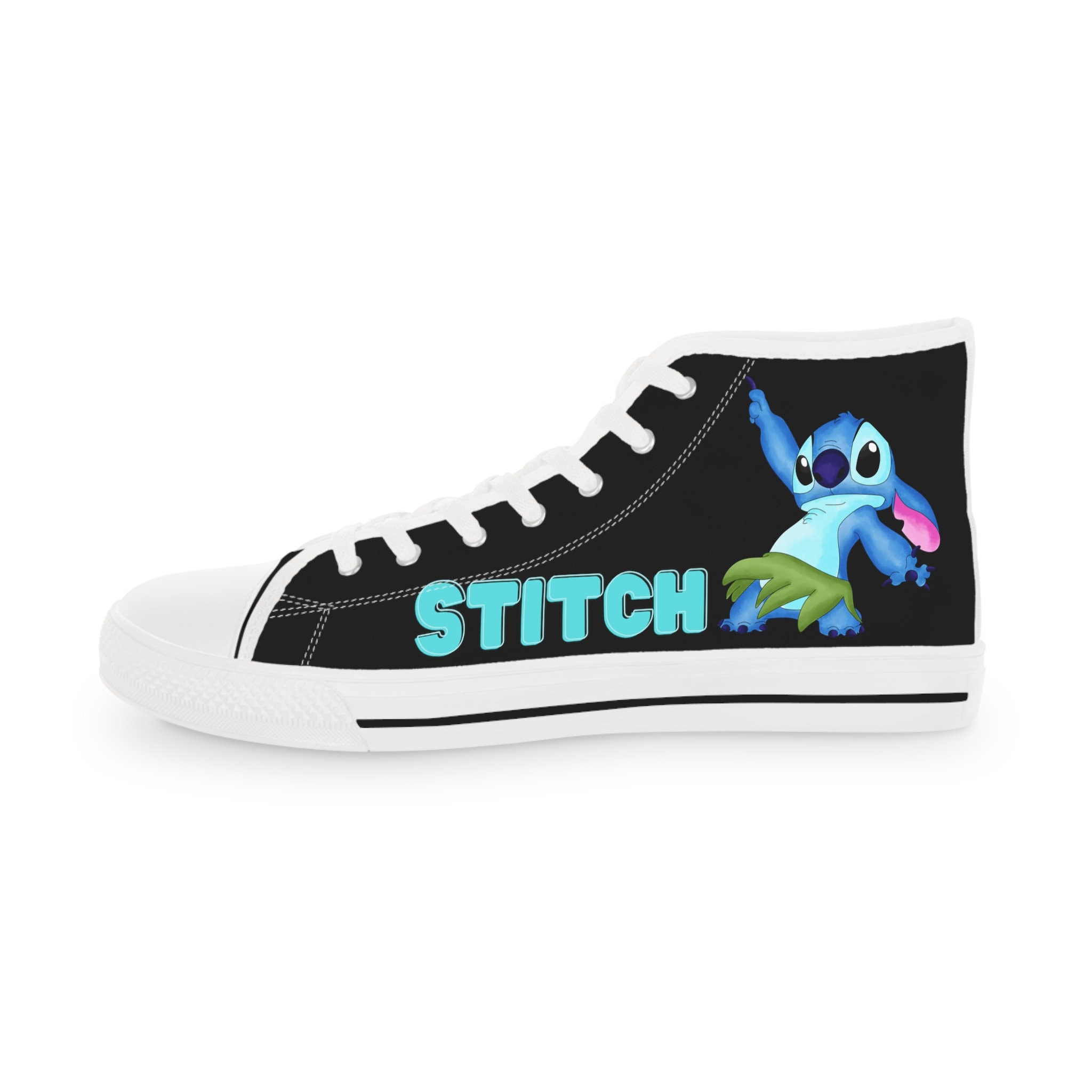 Stitch Shoes, Lilo and Stitch High Top Sneakers. Birthday Gift. Stitch ...