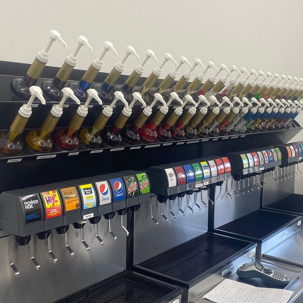 Soda Shop Sryup Rack