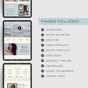UGC Portfolio Template | Canva UGC Template | UGC Website | Canva Website Template | User Generated Content | Content Creator image 4