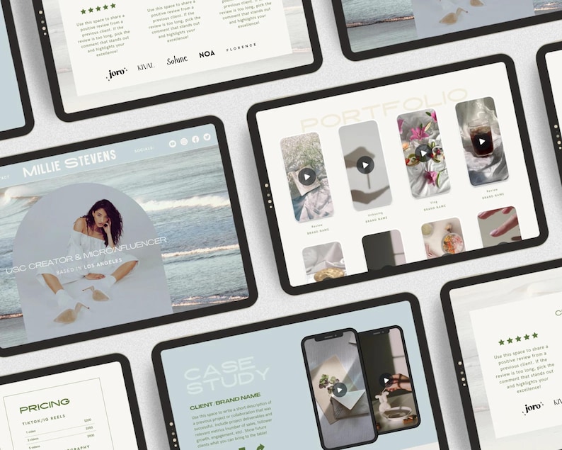 UGC Portfolio Template | Canva UGC Template | UGC Website | Canva Website Template | User Generated Content | Content Creator image 5