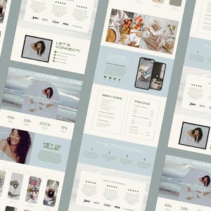UGC Portfolio Template | Canva UGC Template | UGC Website | Canva Website Template | User Generated Content | Content Creator image 3
