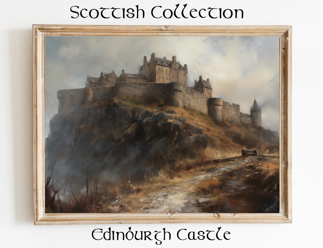Edinburgh Castle Scottish Art Print Digital Download - Etsy