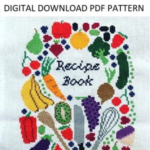 Fruit and Veg Cross-Stitch Pattern - PDF Digital Download