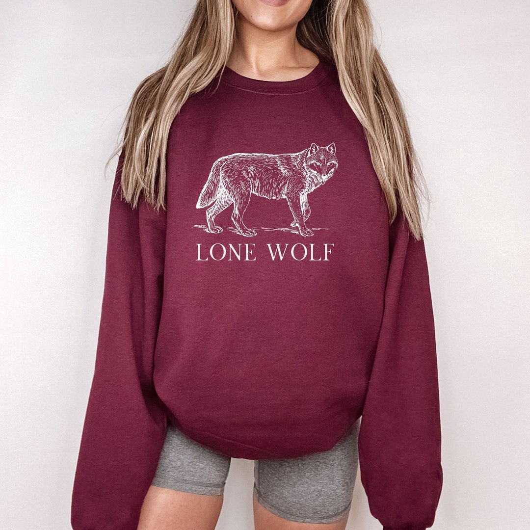 Lone Wolf Shirt Sweatshirt for You Unisex Shirt Gift for - Etsy
