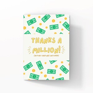 Carte de remerciement amusante - Merci personnalisée, message amusant, carte de remerciement grossier, carte unique pour lui, elle, amis et famille, collègues