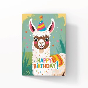 Carte d'anniversaire lama ~ carte animal mignon ~ carte d'anniversaire pour enfants - N'oubliez pas de consulter TOUS NOS CONCEPTIONS dans notre boutique ici ! ??
