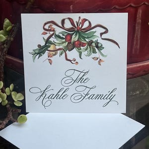 Personalized Gift Tags | Monogrammed Family Cards or Stickers