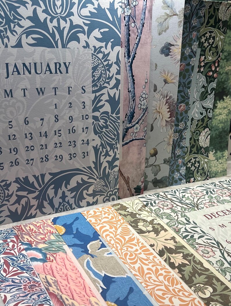 2026 Historical Wallpaper Calendar | Luxury Home Decor - Etsy