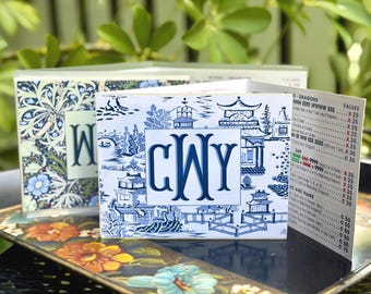 Personalized Mahjong Card Sticker | NMJL, Big Card Vinyl Decal (Optional Sleeve) | 72 patterns