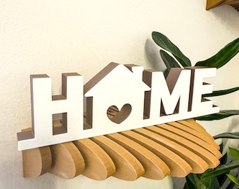 Enseigne pour maison autoportante imprimée en 3D, décoration sur pied à plusieurs niveaux