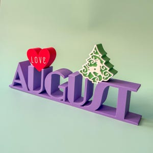 Modern Name Stand, Custom Name Stand, 3D Name Stand, Room Decor, Self-Standing Name Sign, Free Standing Name Sign, Kids Room Name Sign