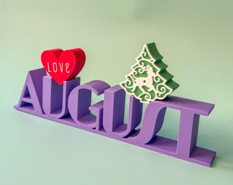 Porte-nom personnalisé imprimé en 3D, décoration de chambre moderne