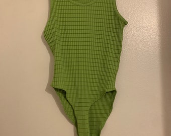 Vintage Versace green bodysuit