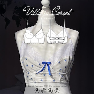 Vittoria Corset Lingerie PDF Pattern
