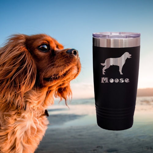 Custom Dog Tumbler Personalized Pet Gift Puppy Present Laser Engraved Thermos Birthday Gift Cup Christmas Dog Gift