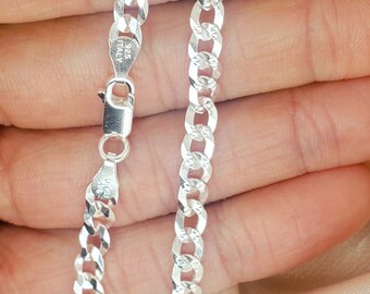 Collana Uomo Maglia Chino In Argento Sterling 925 – 28 Pollici (241,9g) – Fatto A Mano - Foto 5