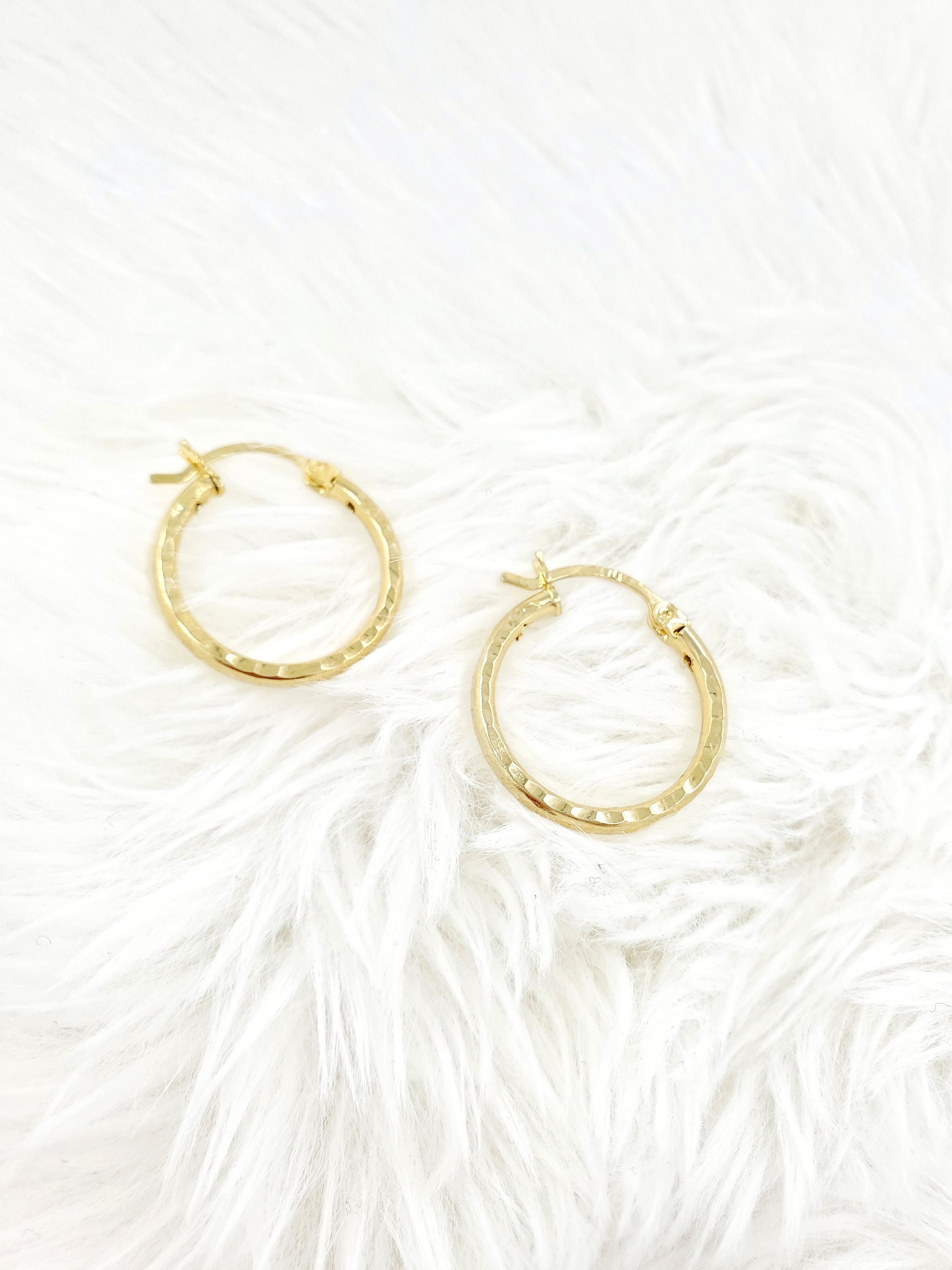 10k gold twisted bamboo earrings - Etsy 日本