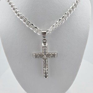 1meter Stainless Steel Cross Charm Beaded Link Chains Long - Temu