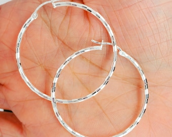 Örhängen i massivt 925 sterlingsilver med rutmönster och diamanter, 2 mm damörhängen i silver med gnistrande kristaller, för henne, 3,5 cm-6 cm