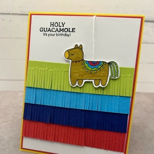 Holy Guacamole It&#39;s Your Birthday | Handmade Card | Stampin’ Up! Cards | Pinata