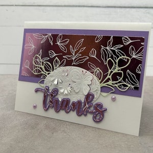 de remerciements | Carte faite main | Stampin' Up ! Cartes | de remerciements papillon | Merci floral | Merci de mariage | Carte 3D