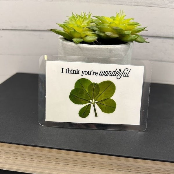 6 LEAF CLOVER Hand-Picked | Wild Clover | Floral | Pressed Flowers | Good Luck Charms | Do it Yourself | Decoration | Thank You | Gift Cards