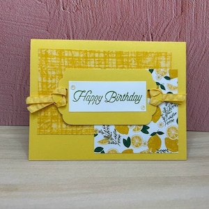 Happy Birthday | Handmade Card | Stampin’ Up! Cards | Lemon