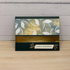 Happy Birthday | Handmade Card | Stampin’ Up! Cards | Green & Gold