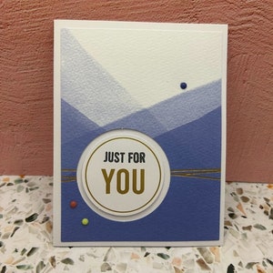 Juste pour vous - Tout usage | Carte faite main | Vous êtes spécial pour moi | Carte d'anniversaire pour lui | Carte masculine | Carte de mariage | Prenez soin de vous