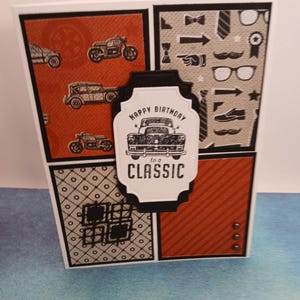 Handmade Classic Car Birthday Card: Versatile Stampin' Up! Design